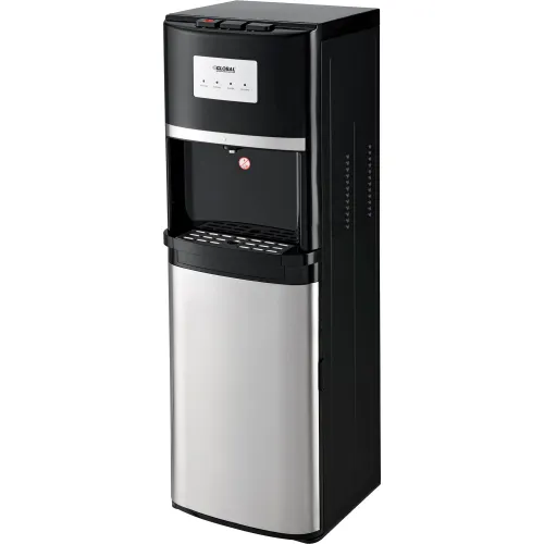 Global Industrial  Tri-Temp UV-C Filter Water Dispenser, Black