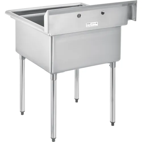 Commercial 18 Utility Sink w/ Faucet (Stainless Steel)