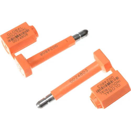 Global Industrial™ High Security Bolt Seal, Orange, 50/Pack