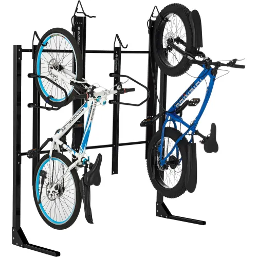 Global Industrial™ Indoor Vertical Bike Rack, 4 Bike Capacity, Black