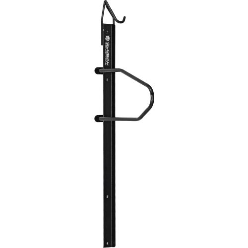 Global Industrial™, Bike Rack Mount, Indoor Vertical Single, Lockable, Black