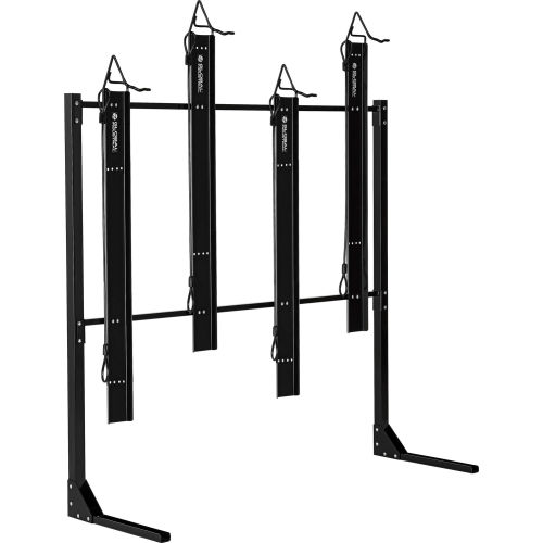 Global Industrial™, Indoor Vertical Bike Rack with 4 Fat Bike Mounts, Lockable