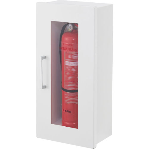 Global Industrial™ Fire Extinguisher Cabinet, Surface Mount, Fits 2 1⁄2 - 5 lb Extinguisher