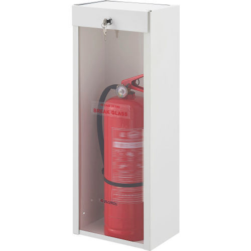 Global Industrial™ Fire Extinguisher Cabinet, Surface Mount, Breakable, Fits 10 lb Ext.
																			