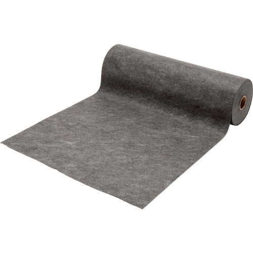 Global Industrial™ Universal Sorbent Barrier Spill Mat, Heavyweight, 36 W x 100 L, Gray
																			