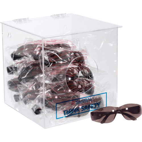 Global Acrylic Safety PPE Dispenser, 10in x 10in x 10in, GLADB
