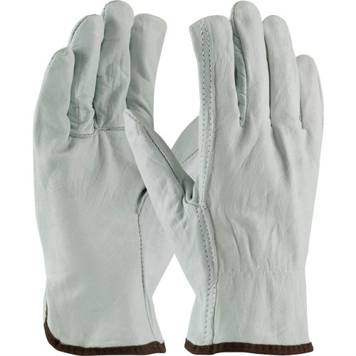 PIP Top Grain Cowhide Drivers Gloves, Straight Thumb, Economy Grade, L
