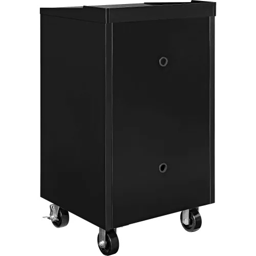 Global Industrial™ Mobile Computer Workstation, Black, Assembled