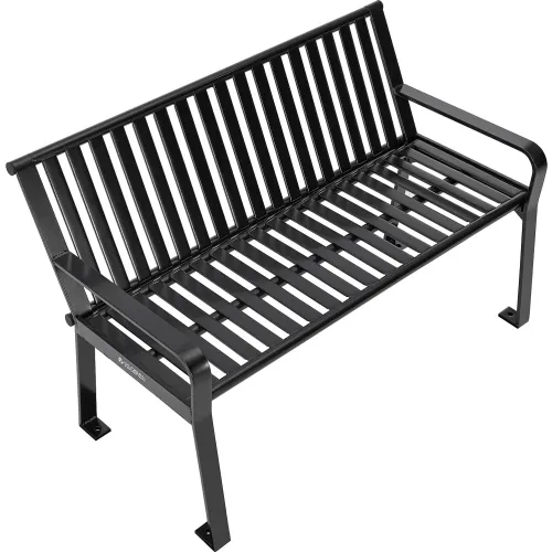 Black industrial outlet bench