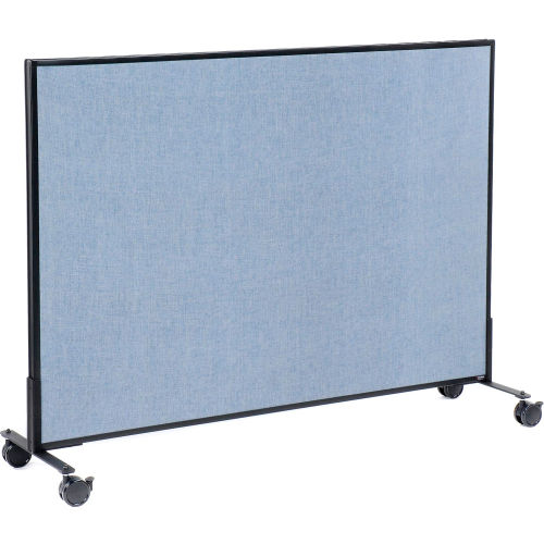 Mobile Office Partition Panel, 60-1/4 W x 42 H, Blue