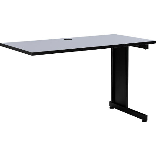 48 Right Handed Return Table, Gray