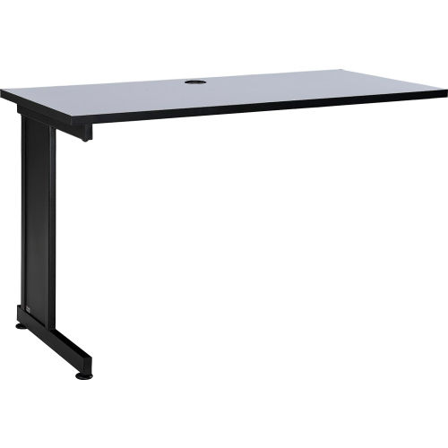 48 Left Handed Return Table, Gray