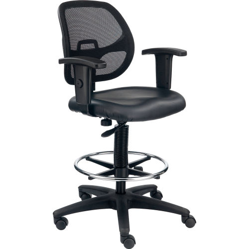 black drafting chair