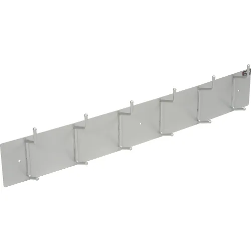 Interion Wall Mounted Coat Rack - Silver