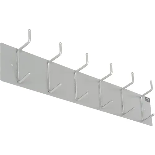 Interion® Wall Mounted Coat Rack - Silver