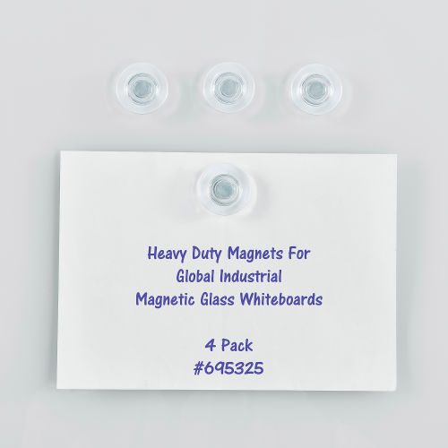 Global Industrial Heavy Duty Magnets, Pack of 4
																			