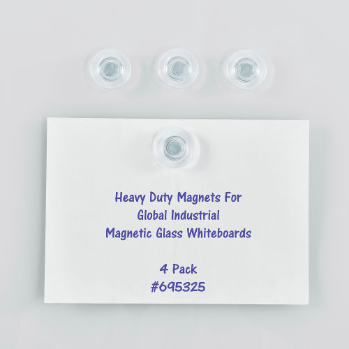 Global Industrial Heavy Duty Magnets, Pack of 4