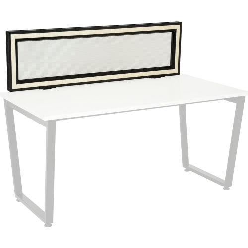 Universal Clamp-On Desk Partition - Frosted Acrylic