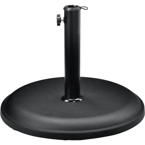 industrial patio umbrella Black Stallion Core Flame-Resistant UB200-CAM Umbrella ribs and poles are heavy duty powder coated steel construction for strength and durability Revco Black Stallion Flame-Resistant Industrial