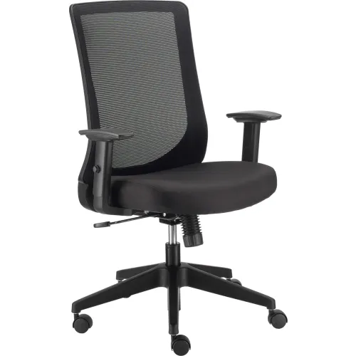 Interion® Mesh Office Chair With Mid Back Adjustable Arms