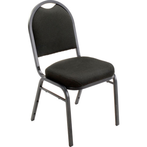 Banquet Chair - Fabric - 2in Seat - Black - Pkg Qty 4
