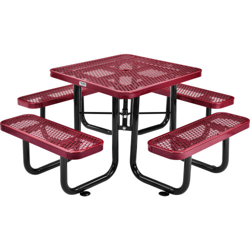 global industrial metal picnic table