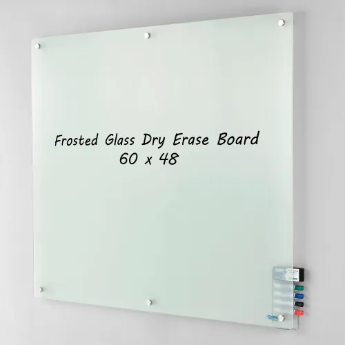 Global Industrial™ Frosted Glass Dry Erase Board, 60 x 48