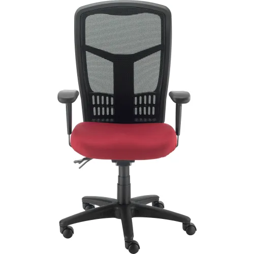 Red mesh office online chair