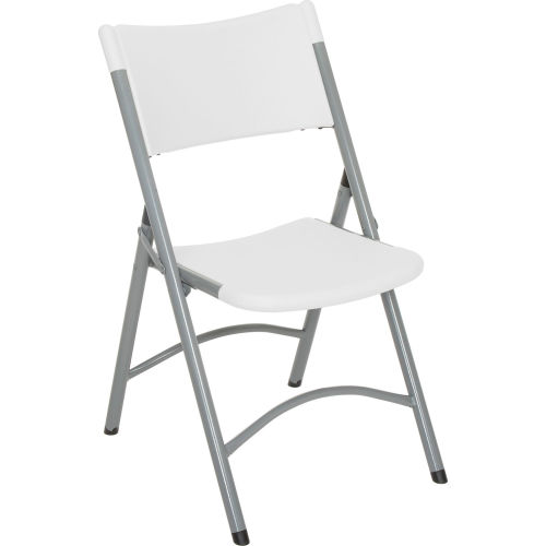 Folding Chair - Blow Molded Resin - White
																			