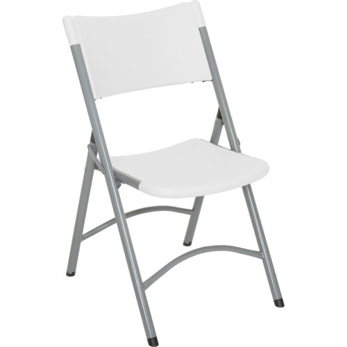 Folding Chair - Blow Molded Resin - White