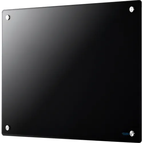 Black Mobile Black Glass Magnetic Dry Erase Board : ART-LIFT-74-MMGWB-BLK