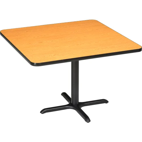 Interion® 42" Square Restaurant Table, Oak WB695675OK