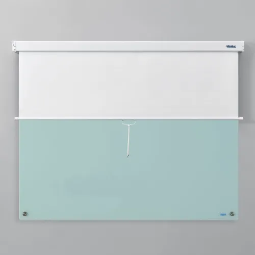 Whiteboard Privacy Screen by HideAway, Pull Down Screen