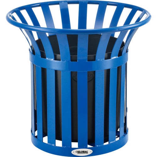 Steel Slat Planter - Blue