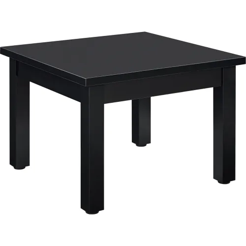 Interion® Wood End Table 24" x 24" Black