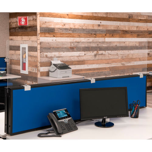 Acrylic Partition Extenders 59.5"W x 18"H 4/Pack