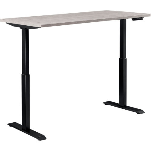 Interion Height Adjustable Table - 60W x 30D - Gray