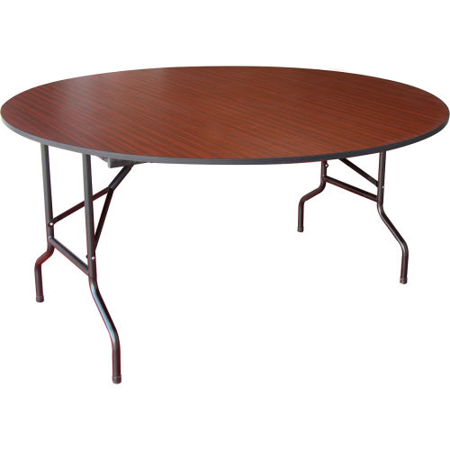 Interion&#174; Folding Wood Table - 60"W x 60"D - Mahogany