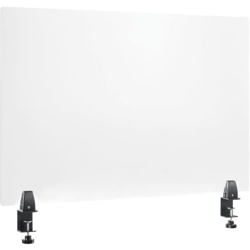 Interion® Mounted Desk Divider - 36W x 24H - Clear