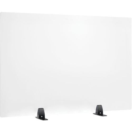 Interion® Freestanding Desk Divider - 36W x 24H - Clear
																			