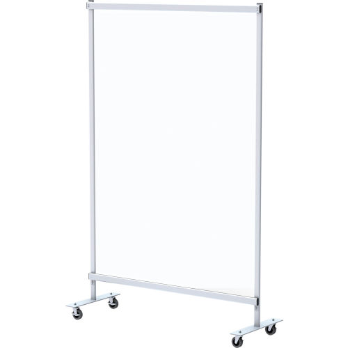 Global Industrial™ Mobile Clear Room Divider - 48W x 72H
