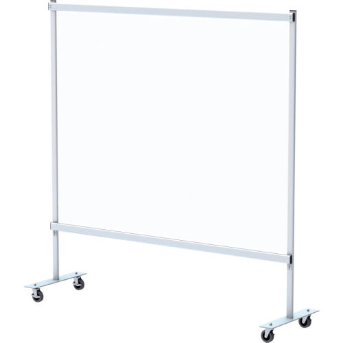 Global Industrial™ Mobile Clear Room Divider - 60W x 60H