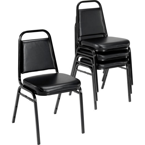 Interion® Banquet Chair with Square Back, Vinyl
																			