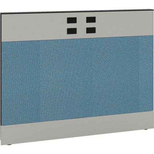 Interion® Modular Partition Base Panel with Desktop Raceway Power, 48W x 38H, Blue
																			