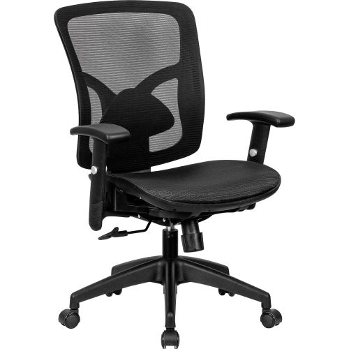 Interion® All Mesh Chair with Lumbar Support, Mesh