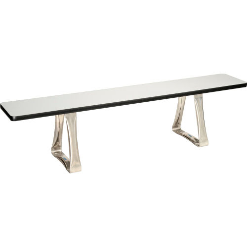 Global Industrial™ Locker Room Bench, Laminate w/ Steel Trapezoid Legs, 60"W x 12"D x 17"H