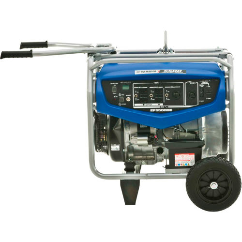 Yamaha EF5500DE Portable Generator, 5500 Watt 358cc OHV Electric Start Gas CARB Compliant