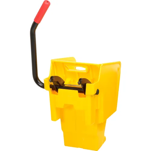 Rubbermaid WaveBrake 44 qt Bucket/Side Press Wringer, Yellow (RCPFG618688YEL)