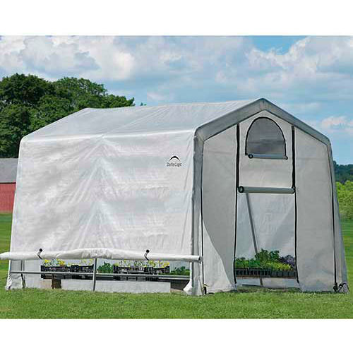 ShelterLogic 70656 GrowIt® Greenhouse-in-a-Box®, 10' x 10' x 8', 1-3/8" Frame Sz