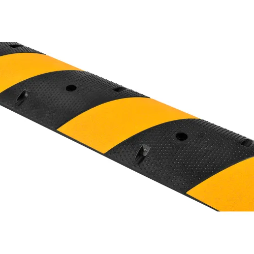 Speed Bumps, Parking Curbs & Accessories; Type: Standard Speed Bump; Type:  Standard Speed Bump; Material: Recycled Rubber; Length (Inch): 72